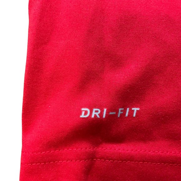 Red/White "Hockey" Athletic Shirt w/ Brand Logo - Picture 2 of 3